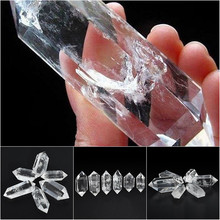 50-60MM 100% Natural White Fluorite Crystal Quartz Crystal Stone Point Healing Hexagonal Wand Treatment Stone 2024 - buy cheap