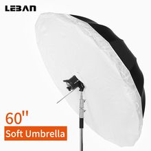 Godox Studio Photogrphy 60" / 150cm 16-Rib Black White Reflective Studio Light Umbrella with Large Diffuser Cover 2024 - buy cheap