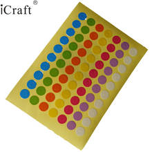 1400pcs Reinforcement Hole Stickers / Colorful Ring Label Stickers for Party Favor Gift Tag Free Shipping 2024 - buy cheap