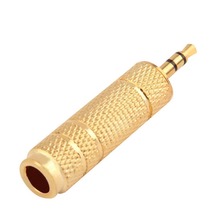 free shipping 3.5mm Male to 6.5mm Female Jack Plug Stereo Headphone Microphone Audio Adapter Converter AV Gold Plated 2024 - buy cheap