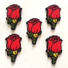 Diy10pcs large rose flat back accessories rhinestones/scrapbooks/women's accessories buttons -A356 2024 - buy cheap