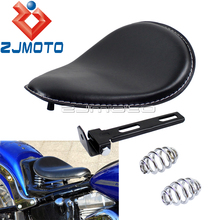 Universal Motorcycle Solo Driver Seat Covers For Harley Honda Yamaha Custom Chopper Bobber Cafe Racer 2024 - buy cheap
