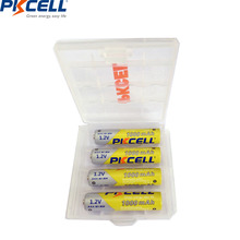 4Pcs PKCELL NIMH AAA Battery 1.2V 1000mah nimh Rechargeable Batteries Packed with 1Piece Battery Box 2024 - buy cheap