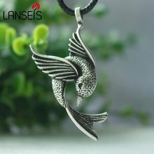 lanseis 1pcs cute Hummingbird Pendant Jewelry, animal Jewelry Bird Lover women necklace cut Hummingbird girl's gift 2024 - buy cheap