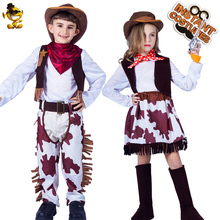 Kids Costume Cowboy Cowgirl Costume Cosplay Costume for Kids Fancy Dress Western Cowboy Costumes 2024 - buy cheap