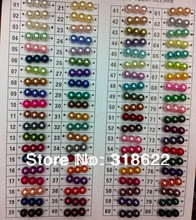 Free Shipping+ 10mm 80 colors for choosing Round Glass Imitation Pearls Loose beads for Necklace Bracelet  DIY Accessory 2024 - buy cheap