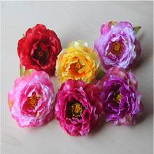 50 pcs Dia 8cm Artificial Silk Peony Flower Head DIY Craft Ornament For Wedding Bridal Wirst Corsage Arch Flower Accessories 2024 - buy cheap