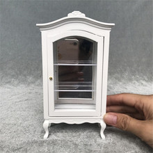 1:12 furniture for dolls wooden miniature white cupboard mini doll dollhouse household pretend play toy girls kid gifts 2024 - buy cheap