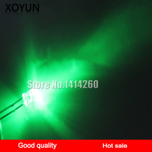100pcs/lot 5MM white hair green LED ultra bright LED 2024 - buy cheap