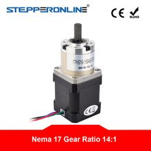 Stepper Motor With Gear Ratio 14:1 Planetary Gearbox High Torque Nema 17 1.68A CNC Robot 3D Printer 2024 - buy cheap