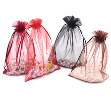 Wholosale 50pcs/lot 13x18cm Hot Sell 15 Color Organza Jewelry Gift Pouch Bags For Wedding favors&beads&jewelry Can be Custimozed 2024 - buy cheap