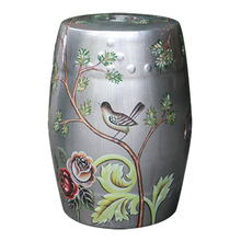 Fashion chinese style decoration flower and bird design ceramic garden stool seat 2024 - buy cheap