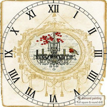 Full square / round 5d diy diamond painting wall clock icon rhinestone 3D mosaic embroidery home decoration 2024 - buy cheap