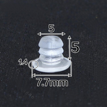 Заглушка с отверстием 5 мм, прозрачная Заглушка с защитой от шума для дверей шкафов и ящиков 2024 - купить недорого