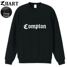 Compton Готический шрифт хип-хоп рэп парная одежда для женщин подростков девочек флисовый пуловер свитшоты ZIIART 2024 - купить недорого