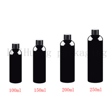 30pcs 100/150/200/250ml black empty sample cosmetic bottles with screw cap,travel size PET bottles,sample bottles,lotion bottle 2024 - buy cheap