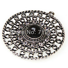 Miasol 2 шт. винтажный античный серебряный кристалл круглый металлический кулон Шарм для Diy ювелирных изделий Аксессуары 2024 - купить недорого