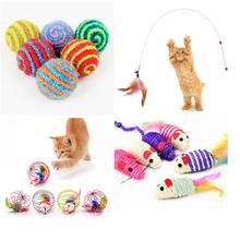 1 товары для домашних животных кошачья интерактивная игрушка палочка-перо с маленьким колокольчиком клетка для мыши игрушки пластиковая искусственная красочная игрушка-тизер для кошек 2024 - купить недорого