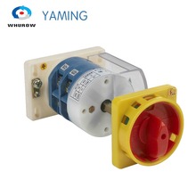 Interruptor giratório verificador com 2 posições, mini cadeado de parada de emergência com 40a 380v