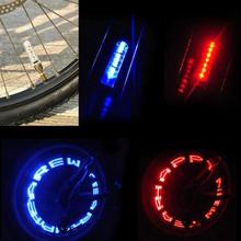 Double-side Bicycle Wheel Spoke LED Lights Lamps Bike Bicycle Wheel Valve Tire Tyre LED Letter Light Double Sense Waterproof 2024 - buy cheap