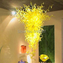 Envío Gratis decoración de arte amarillo Led Cristal de candelabro 2024 - compra barato