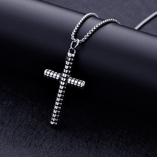 Hot Sale Titanium Steel Cross Pendant Necklace Catholic Jewelry for Men and Women Christmas Gifts drop shipping 2024 - buy cheap