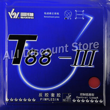 Sanwei-T88-III (T88-3, T88 3) para tenis de mesa, goma con esponja, Control + bucle 2024 - compra barato