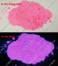 50 г/пакет x розовый цвет, светящийся фосфорный порошок, светится в темноте, фтолюминесцентный пигментный порошок 2024 - купить недорого
