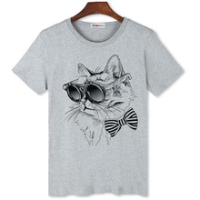 Bgtomato, kanye pablo gato artístico de camiseta de los hombres de marca de buena calidad flash nuevo estilo estampado animal camisas 2024 - compra barato
