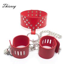 Thierry Female Hands Neck Connecting wrist cuffs Bondage Restraints Fetish Collar Sex Toys For Women Erotic Toys Cosplay 2024 - buy cheap