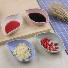 500 peças prato pequeno com molho de soja, utensílios para mesa em formato de folha rosa, prato reto e profundo para sushi 2024 - compre barato