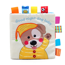2019 Infant Cloth Book Animal Pattern Baby Soft Activity Crinkle Cloth Books Educational Learning Toys 2024 - buy cheap