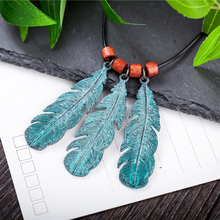 Choker Long Necklace for Women Green Leaf Vintage Jewelry  Statement necklaces & pendants Woman Jewellery Suspension 2021 New 2024 - buy cheap