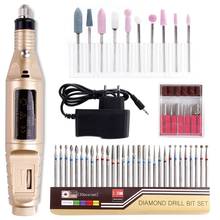 Professional Electric Nail Drill Bits Set Manicure Machine Milling Ceremic Diamond Cutters Nail Files Carbide Polisher Cutter 2024 - buy cheap