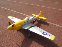 Unique Remote Control Airplane Yellow P-51 Mustang Aeromodelling P51 RC Plane Aircraft Model 2024 - buy cheap