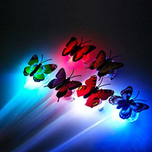 Glow Party Supplies Rave Neon/Led Party Glow In The Dark Butterfly White/Blue/Red/Green/Color Led Hair Clip Wedding Decoration 2024 - buy cheap