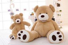 huge bear 53 inch plush toy , about 130cm happy smile bear plush toy teddy bear doll hugging pillow toy birthday gift w9234 2024 - buy cheap