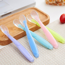 Baby Feeding Spoons Dishes Tableware for Children Flatware Cutlery Spoon Silicone Tools for Patch Work lot Soup Ladle 2024 - buy cheap