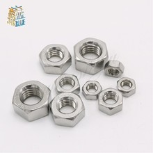 1 /5/10PCS DIN934 M8 M10 M12 M14 M16 M18 M20 304 Stainless Steel Fine teeth Hex Nuts Slip Lock Hexagon Nuts Metric Thread 2024 - buy cheap