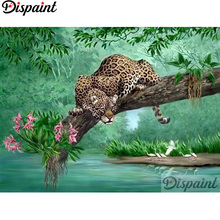 Dispaint Full cuadrado/redondo taladro 5D DIY diamante pintura "Animal leopardo" bordado punto de cruz 3D decoración para el hogar A11910 2024 - compra barato