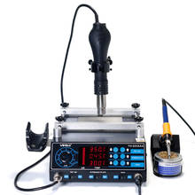 YIHUA 853AAA Bga Rework Station SMD Hot Air Gun Soldering Irons Preheating Station Functions 3 in 1 BGA rework soldering station 2024 - buy cheap