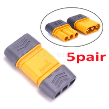 5pair / 10pcs Amass MR30 Connector Plug With Sheath Female & Male for RC Lipo Battery RC Multicopter Airplane 2024 - buy cheap