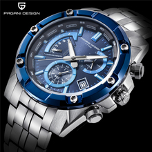 PAGANI DESIGN Chronograph Quartz Watch Men Stainless Steel Waterproof Business Wristwatches Mens Sport Watches reloj hombre 2018 2024 - buy cheap