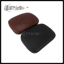 Motorcycle Black & Brown 8 Suction Leather Gripper Passenger Seat For Harley Cruiser Chopper Custom XL883 XL1200 X48 X72 2024 - buy cheap