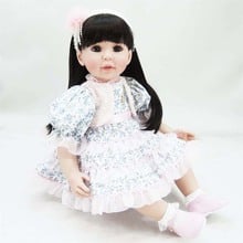 24" 60cm Realistic Bebe Silicone Reborn Baby Smile Girl Dolls Lifelike Newborn Doll Girl Gift Reborn Dolls Bonecas Babies Toys 2024 - buy cheap