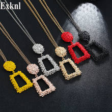 Exknl Long Women Pendant Necklace Colorful Vintage Necklaces & Pendants Fashion Accessories Cute Jewelry For Women Gift 2019 2024 - buy cheap