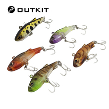 OUTKIT 4cm 3.5g New Vib Crankbait Fishing Lure High Quality Fishing Bait Slow Sinking Hard Fish Wobbler Pesca 2024 - buy cheap