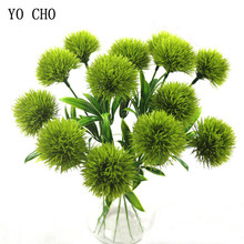 YO CHO 28 см искусственные цветы Одуванчик пластиковый Плант цветочный шар для свадьбы Центральная Домашняя вечеринка, праздник украшения поддельные цветы 2024 - купить недорого