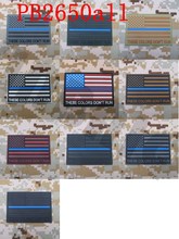 3D PVC patch The thin blue line America flag These Colors Don't Run 2024 - buy cheap