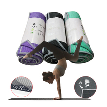 Полотенце для йоги из микрофибры 65*186 см, двухстороннее противоскользящее полотенце для йоги, занятий спортом, тренажерным залом, пледы для пилатеса 2024 - купить недорого
